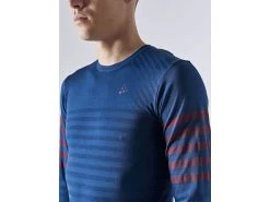 Craft Fuseknit Comfort Blocked Long Sleeve -Men's Sports Fashion 1907880 349480 Fuseknit Comfort Blocked RN LS Closeup3
