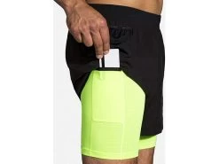 Brooks Carbonite 5" 2-in-1 Short -Men's Sports Fashion 211352 070 D2 Carbonite 5in 2in1 Short