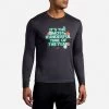 Brooks Distance Graphic Long Sleeve -Men's Sports Fashion 211362 075 MF Run Merry Run Distance Graphic LS