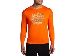 Brooks Distance Graphic Long Sleeve -Men's Sports Fashion 211440 833 MF Distance Graphic Long Sleeve