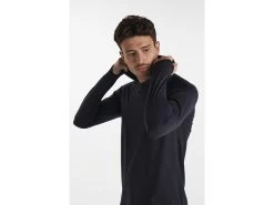 ALWRLD ALRN Ventilated Mixed Media L/S Hoody -Men's Sports Fashion ALWM062212 BLACK 32 1