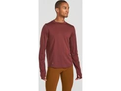 Janji Repeat Merino Tech Long Sleeve -Men's Sports Fashion JANJI MT12A BARK 04