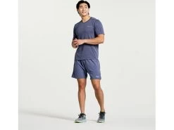 Saucony Stopwatch Short Sleeve -Men's Sports Fashion SAM800278 HZH 3 1