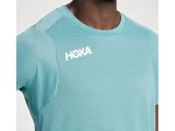 HOKA Glide Short Sleeve -Men's Sports Fashion SMALL 1123725 TREL 2