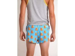 ChicknLegs 2" Split Shorts -Men's Sports Fashion chicknlegs mens rubber ducky 2 inch split running shorts back view 1024x1024@2x